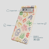 Seashell Carbs Google Pixel 6a Case