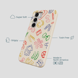 Seashell Carbs Samsung Galaxy S25 Case
