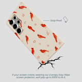 Seashell Cardinals Samsung Galaxy S25 Ultra Case