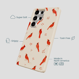 Seashell Cardinals Samsung Galaxy S25 Ultra Case