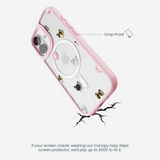 Clear Cat Couture iPhone 17 Case With Petal Pink Ridge (MagSafe included)