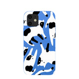 Electric Blue Cat Cow iPhone 12/ iPhone 12 Pro Case