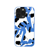 Electric Blue Cat Cow iPhone 13 Pro Case