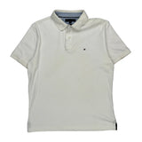 Tommy Hilfiger Polo Shirt - XL White Cotton