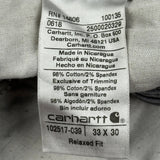 Carhartt Carpenter Pants - 34W 30L Gray Cotton Blend
