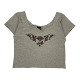 Motorcycles Harley Davidson Graphic T-Shirt - Small Grey Cotton
