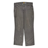 Carhartt Carpenter Trousers - 32W 28L Grey Cotton Blend