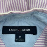 Tommy Hilfiger Striped Short Sleeve Shirt - Medium Pink Cotton