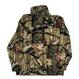 Mossy Oak Camo Fleece Jacket - Medium Khaki Polyester