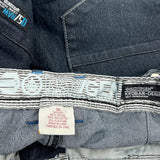 Krobar Cargo Denim Shorts - 36W 14L Dark Wash Cotton