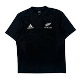 All Blacks Adidas 2009-10 Home Rugby Shirt - Large Black Polyester