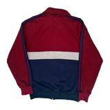 Adidas Striped Track Jacket - Medium Blue Polyester