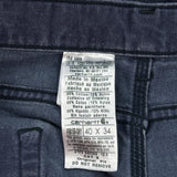 Carhartt Carpenter Trousers - 40W 34L Blue Cotton