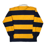 Barbarian Striped Rugby Shirt - XL Yellow Cotton