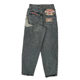 Chewan Hip Hop Jeans - 26W 28L Grey Denim