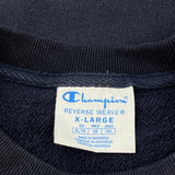 Reverse Weave Champion Sweatshirt - XL Navy Cotton