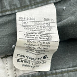 Carhartt Cargo Trousers - 34W 34L Grey Cotton