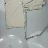 Lee Double Knee Carpenter Shorts - 32W 10L Beige Cotton