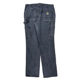 Carhartt Carpenter Trousers - 32W UK 12 Grey Cotton
