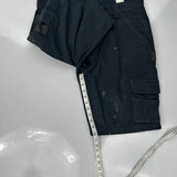 Dickies Cargo Shorts - 32W 9L Black Cotton Blend