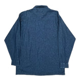 Wrangler Denim Shirt - Large Blue Cotton