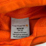 Age 10-12 Carhartt Hoodie - Medium Orange Cotton