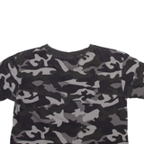ELLESSE Cropped Camo Womens T-Shirt Grey UK 4