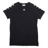 ADIDAS Womens T-Shirt Black UK 4