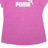 PUMA Womens T-Shirt Pink UK 14