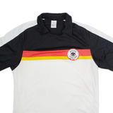 DFB Germany Fan Mens Football Shirt Jersey White Collared M