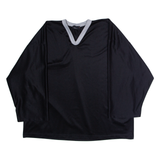 FERLAND Hockey Mens Jersey Black 3/4 Sleeve V-Neck 2XL
