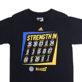 ADIDAS Golden State Warriors NBA Playoffs Strength In Numbers Mens T-Shirt Black USA M