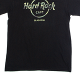 HARD ROCK CAFE Glasgow Mens T-Shirt Black Crew Neck M