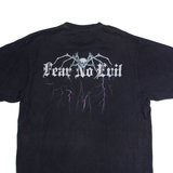 Black Widow Relaxed Mens T-Shirt Black Crew Neck M