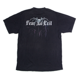 Black Widow Relaxed Mens T-Shirt Black Crew Neck M