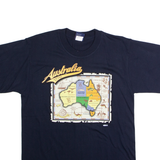 Australia Mens T-Shirt Black Crew Neck M