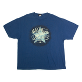 HARLEY DAVIDSON Geneva Mens Biker T-Shirt Blue Crew Neck 2XL