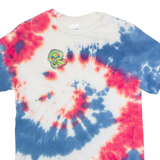 GILDAN Mens Tie Dye T-Shirt Blue Crew Neck S