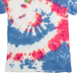 GILDAN Mens Tie Dye T-Shirt Blue Crew Neck S