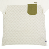 FILA Beach Mens T-Shirt Cream Crew Neck L