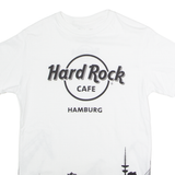 HARD ROCK CAFE Hamburg Mens T-Shirt White Crew Neck S