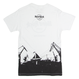 HARD ROCK CAFE Hamburg Mens T-Shirt White Crew Neck S