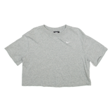 NIKE Cropped Womens T-Shirt Grey XS