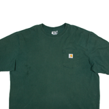 CARHARTT Loose Fit Mens T-Shirt Green 2XL