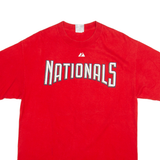 MAJESTIC Mens T-Shirt Red L