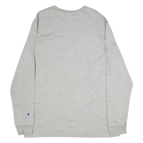 CHAMPION Mens T-Shirt Grey Long Sleeve L