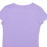 DIESEL Womens T-Shirt Purple XS