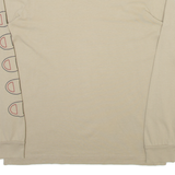 CHAMPION Mens T-Shirt Beige Long Sleeve XS