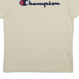 CHAMPION Mens T-Shirt Beige S