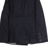 TOMMY HILFIGER Womens Trench Coat Grey Wool UK 10